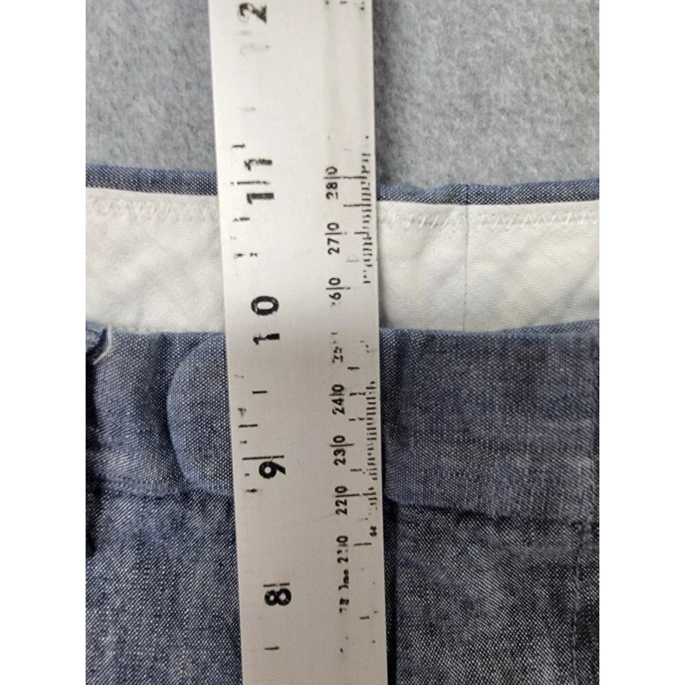 J Crew Chino Pants Mens 31x30 (30x29) Slim Bowery‎ Gray Cone Denim Flat Cotton